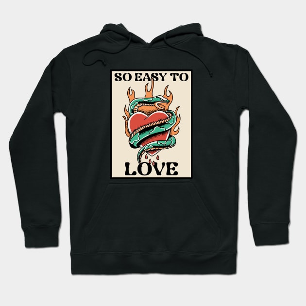 So easy to love Snake Hoodie by Dream the Biggest